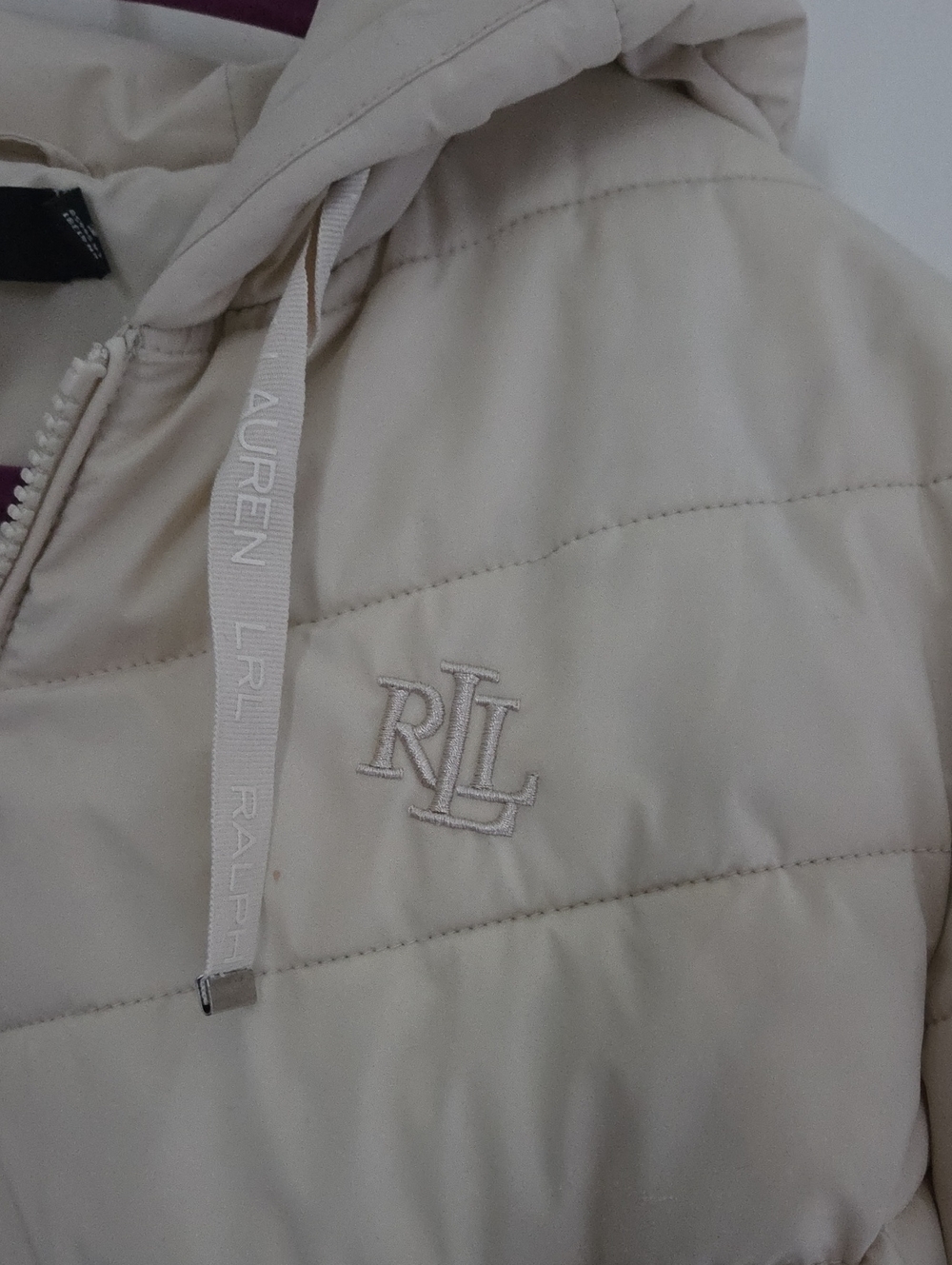 Lauren Ralph Lauren Cream Puffer Jacket - Picture 2 of 12
